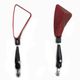Juego de espejos para motocicleta rojo 10mm Generica Kinlley