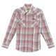 Camisa Moderna Manga Larga Wrangler Niño 679 Azul XG