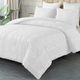 Bluelander Funda Duvet King Size 229x260 cm, Microfibra, Líneas Blanco