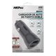 Cargador para Auto de Puerto Doble Gris