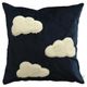 Paquete de 4 Fundas para cojín Decorativas 43x42 cm Nube azul