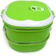 Recipiente Para Comida 2 Niveles Cuadrado Easy Go Verde - RC7167