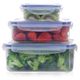 Juego De 3 Recipientes Herméticos Crisper