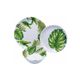 Vajilla de Melamina 12 pzas Cocina Hojas Verdes Fraciel