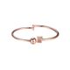 Brazalete Ocean Heart, Baño oro rosa, 18K, OH19-65