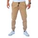 Jogger cargo de gabardina stretch color caqui claro 34