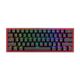 Teclado gamer Redragon Fizz pro Negro 60% Ingles Red Switch