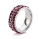 Anillo Ocean Heart, Acero Inoxidable, ACO10-14-59-6, Talla 6