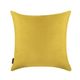 Cojín Decorativo Cuadrado para Sala o Cama. Funda en Terciopelo Mostaza. Cierre Invisible