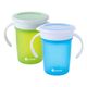 Kit de 2 Vasos Entrenadores 360 Bluelander 280 ml Azul y Verde