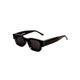 Lentes De Sol unisex Emmet Retro Negros Protecci贸n UV400