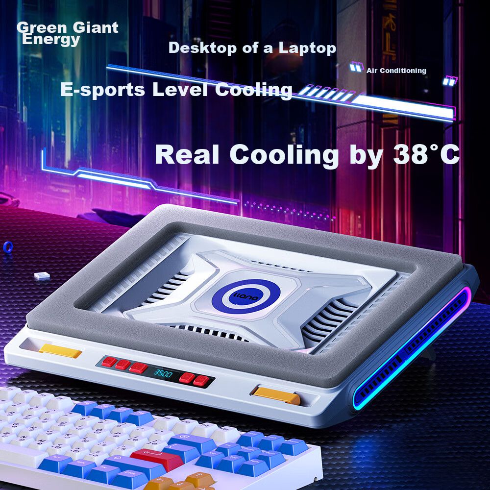 Soporte de escritorio Llano V10 con enfriador RGB para laptops Gaming