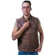 Chaleco piel borrego castelli estilo western hombre