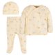 Conjunto Gerber amarillo bebé 3 piezas ropa algodón pijama