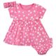 Vestido Gerber rosa set 3 piezas ropa niña primavera