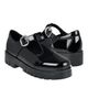 ZAPATOS CASUALES DAMA SIENA 5000 CHAROL NEGRO