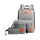 Bluelander Mochila 3 en 1 para Laptop, USB, Hombre/Mujer, Set 3 Pzas. Gris