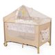Cuna Corral D'bebé Rest Plegable Con Cambiador Desmontable Beige