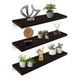 Set de Repisas Flotantes de Madera 3 Piezas tipo Librero 50x15 cm