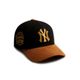 Knite Gorra de Gamuza New York para Hombre Ajustable Visera Curva Estilo Urbano