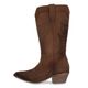 BOTAS COLOR CAFE PARA MUEJR TACÓN 5 CM 24