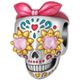 Charm Calavera Mexicana Plata MXCKJ-001 SkullPink01 Charm Calavera Rosa Original