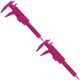 Herramienta de medición pequeña MXVEH-002 MiniVerniPink2 Medidor compacto de plástico