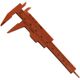 Calibrador Vernier Flexible MXVEI-001 MiniVerniRosewood Medición Escala Plástico