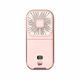 Ventilador pequeño de mano, portátil, portátil, pequeño mini recargable, silencioso, oficina, dormitorio, soporte de cuello halter.HOGAWAY