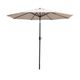 Bossa Sombrilla Grande para Jardín 2.5 Metros con Angulo de Inclinación Acero Reforzado y Manivela Catania