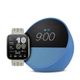 Combo Amazon Echo Spot Azul + Amazfit Bip 6 Piedra