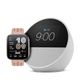 Combo Amazon Echo Spot Blanco + Amazfit Bip 6 Rosa