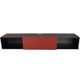 Mueble Flotante para tv Hogare de 140 cm color Negro Rojo