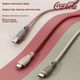 Cable De Carga Usb Tipo C Coca-Cola C-1 Gris Vainilla