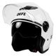 Casco Motocicleta Abierto 3/4 Visera Doble Hd Abatible Dot Blanco Mediano
