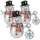 Joya navidad charm pandora MXCXN-003 XmasSnowman01 Charm invierno elegante