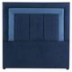 Cabecera Queen Size Dicasa Bora Azul Marino con franja Azul Claro RGH