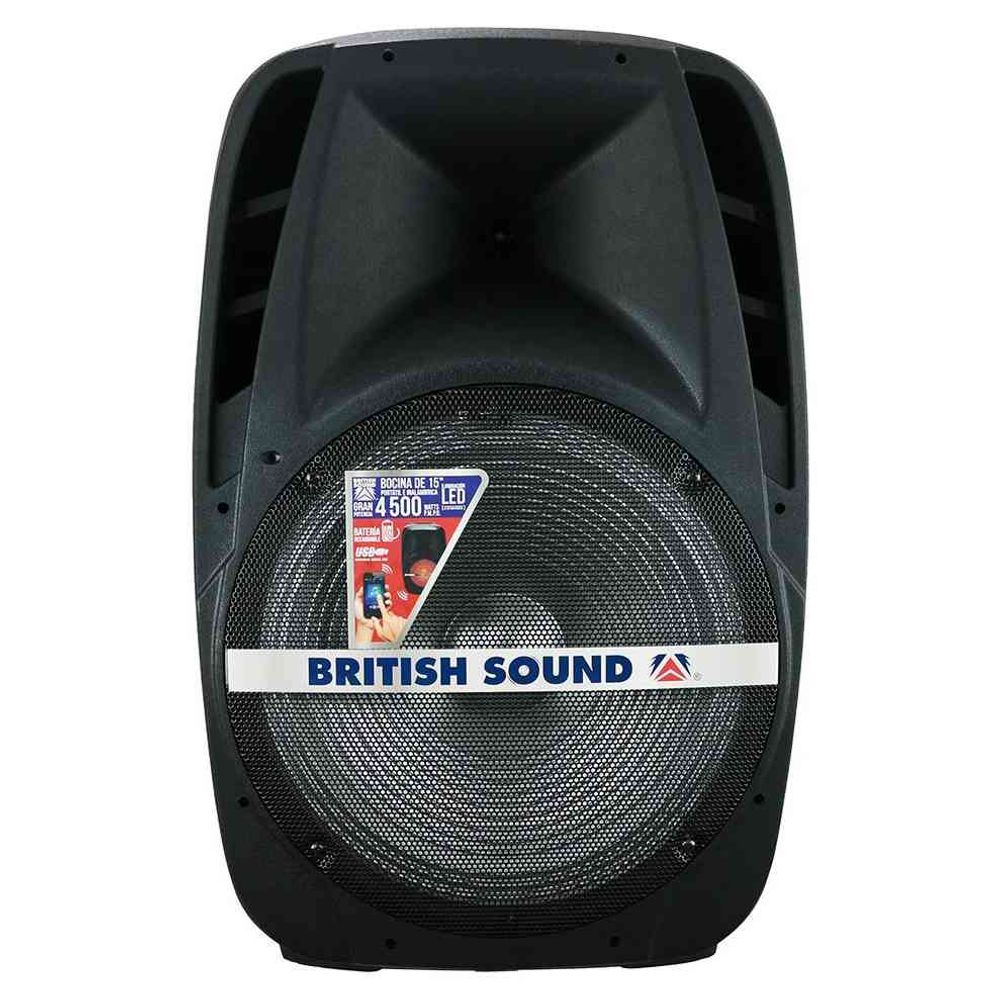 Bocina British Sound batería recargable con bluetooth - elektra