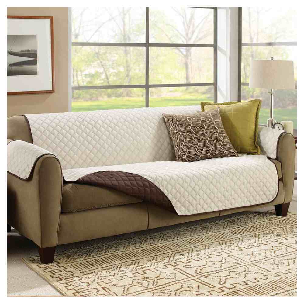 Cubre Sillón Couch Coat 3 Plazas Reversible Bicolor