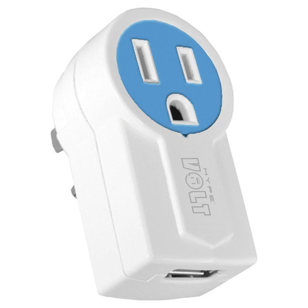 Hype Adaptador USB con Conector Giratorio - Azul