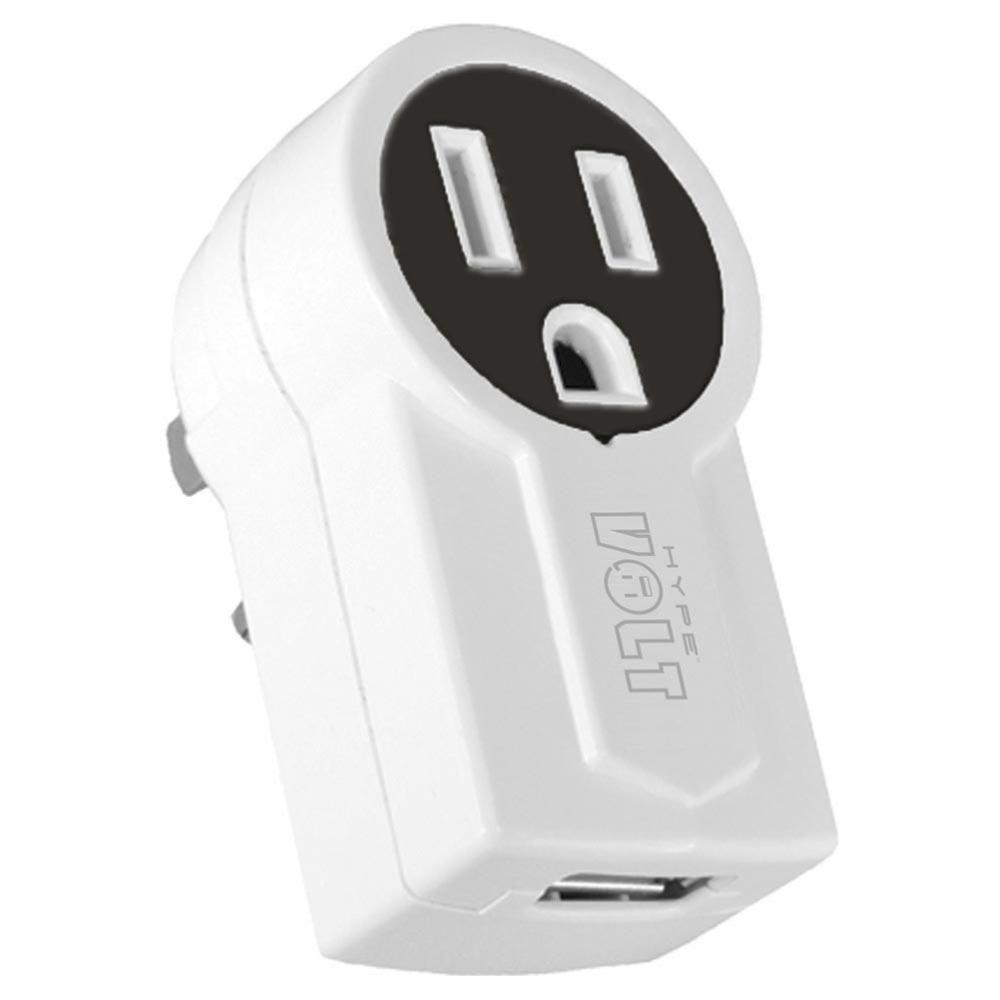 Hype Adaptador USB con Conector Giratorio - Blanco