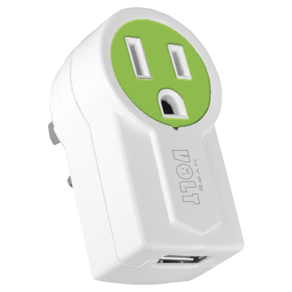Hype Adaptador USB con Conector Giratorio - Verde