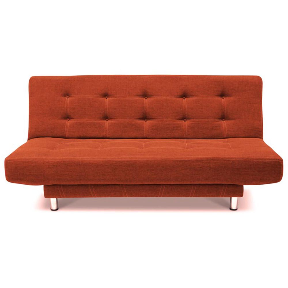 Sofá Cama Matrimonial Canon Naranja Elektra Online elektra